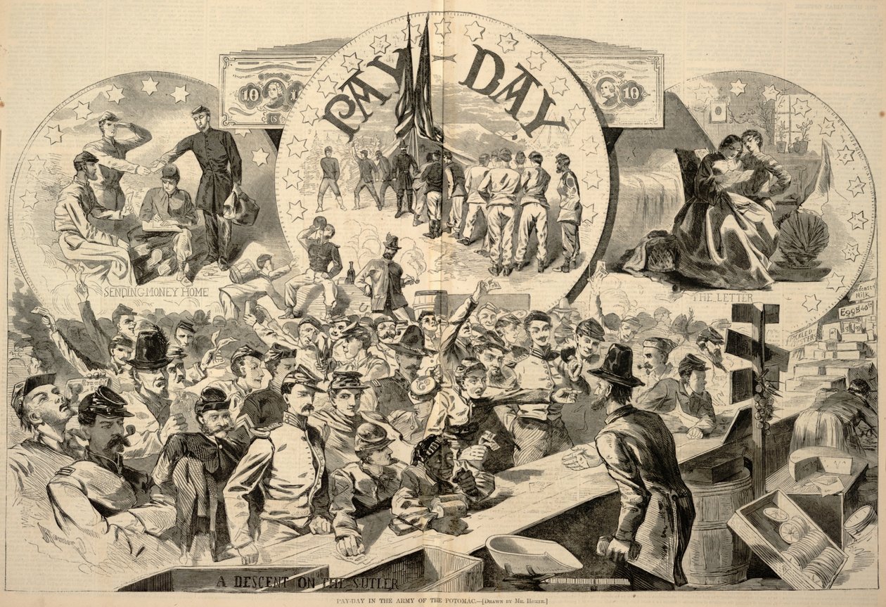 Zahltag in der Armee des Potomac, aus Harper