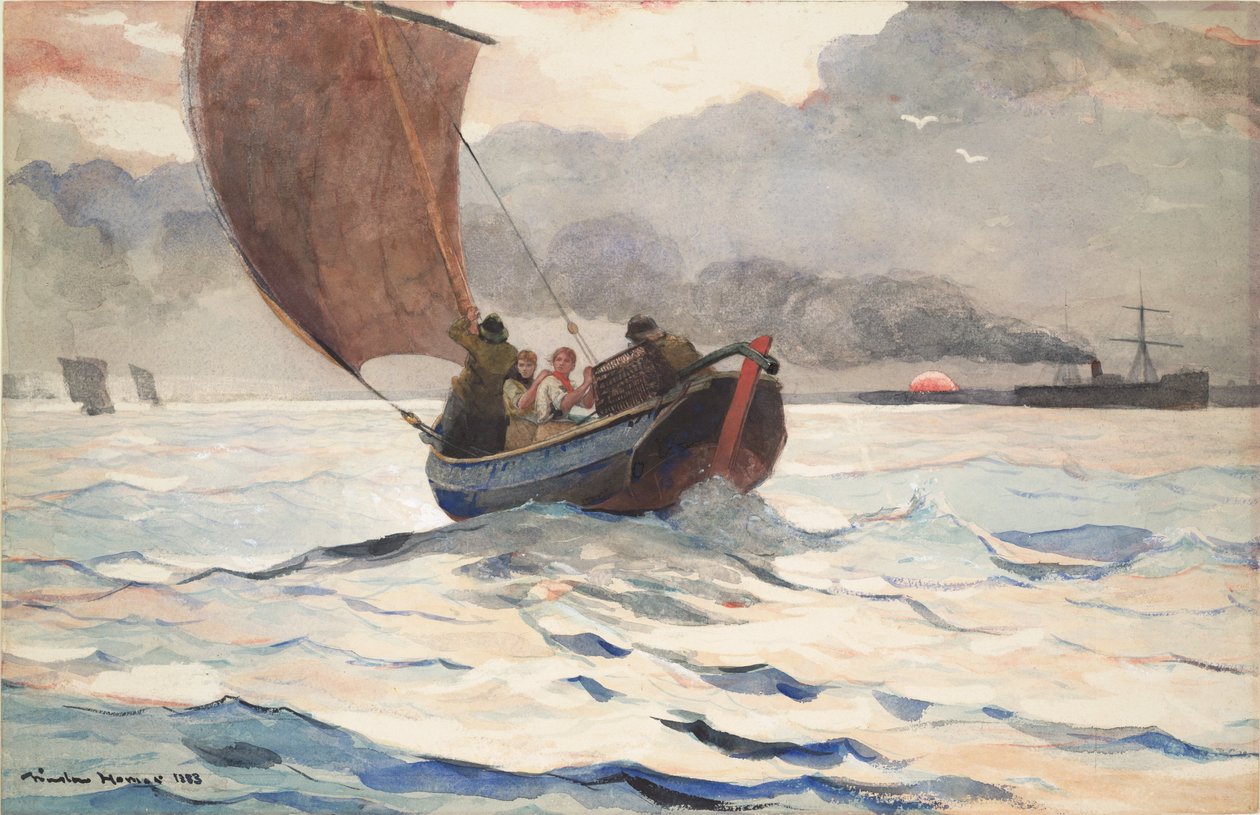 Zurückkehrende Fischerboote von Winslow Homer