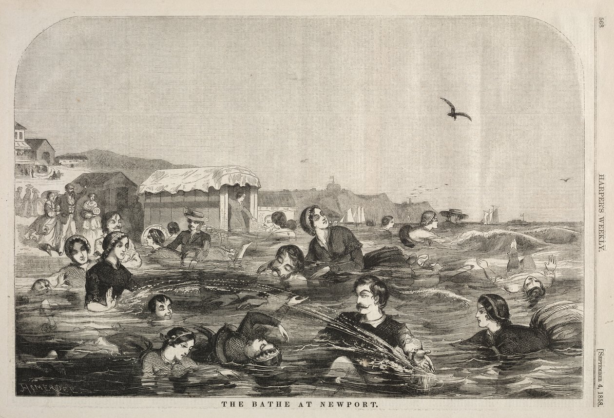 Die Bäder von Newport von Winslow Homer