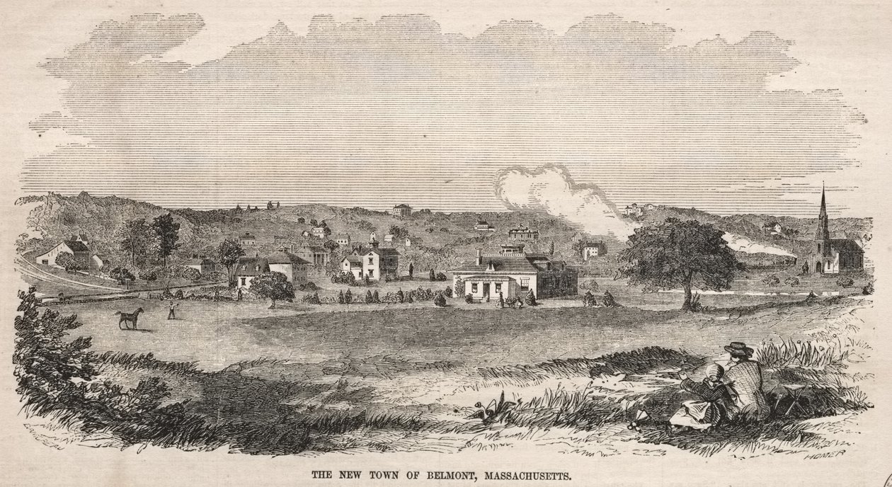 Die neue Stadt Belmont, Massachusetts von Winslow Homer