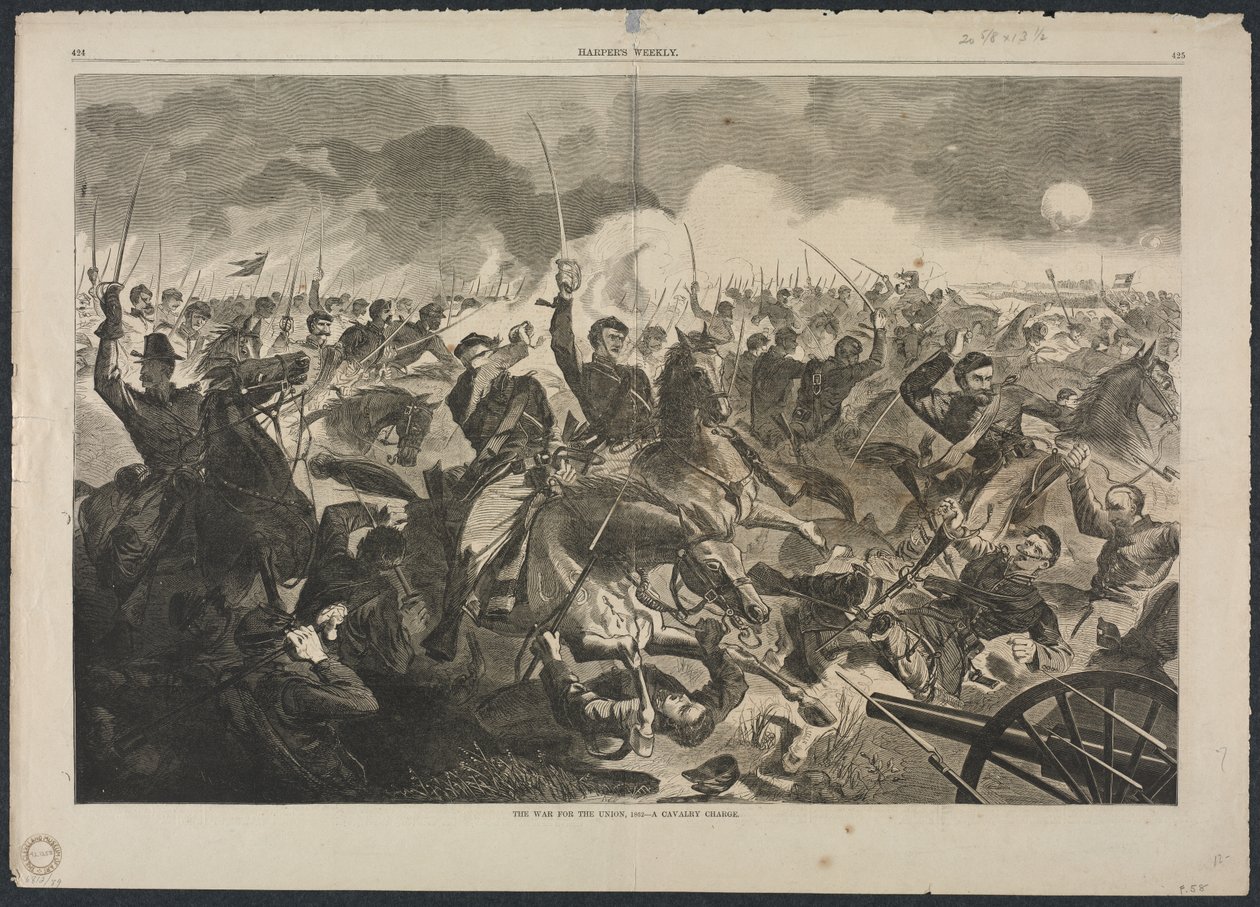 Der Krieg für die Union - Ein Kavallerieangriff von Winslow Homer