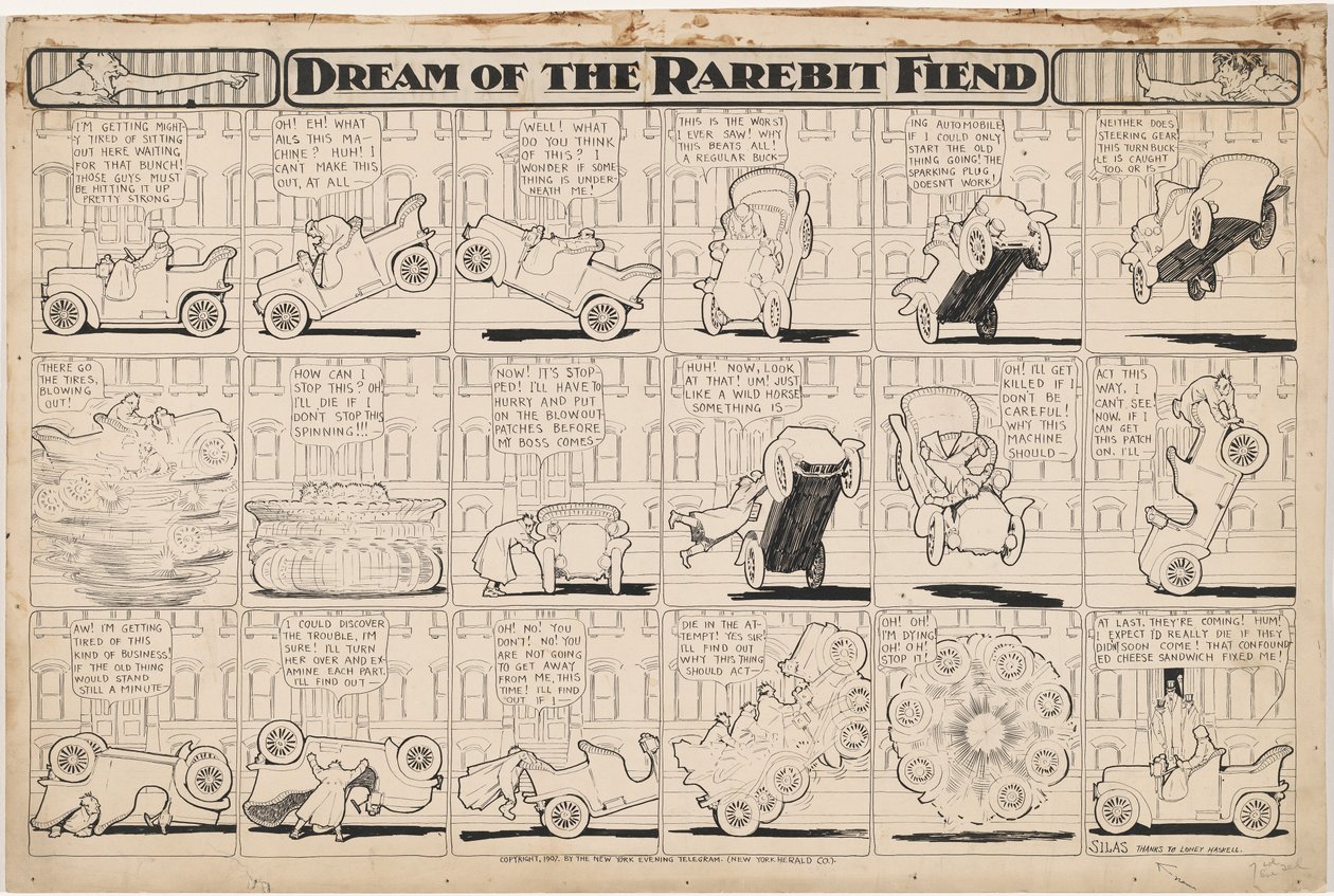 Traum des Rarebit-Fiends: Bockendes Automobil von Winsor McCay