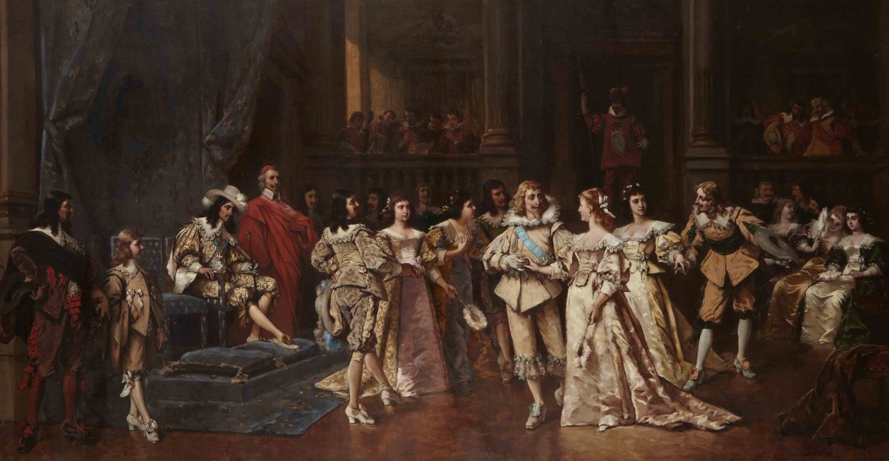 Der Ball am Hof von Ludwig XIII. von Frankreich von Wladyslaw Bakalowicz