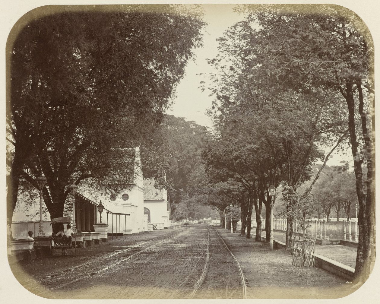 Ansicht von Rijswijk in Batavia von Woodbury and Page