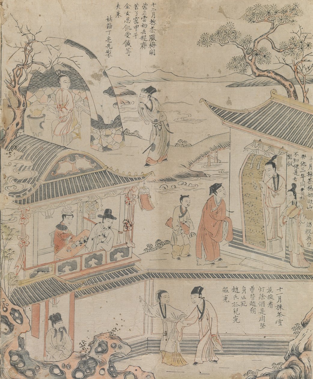 Die letzten drei Monate des Jahres von Workshop of Ding Liangxian.