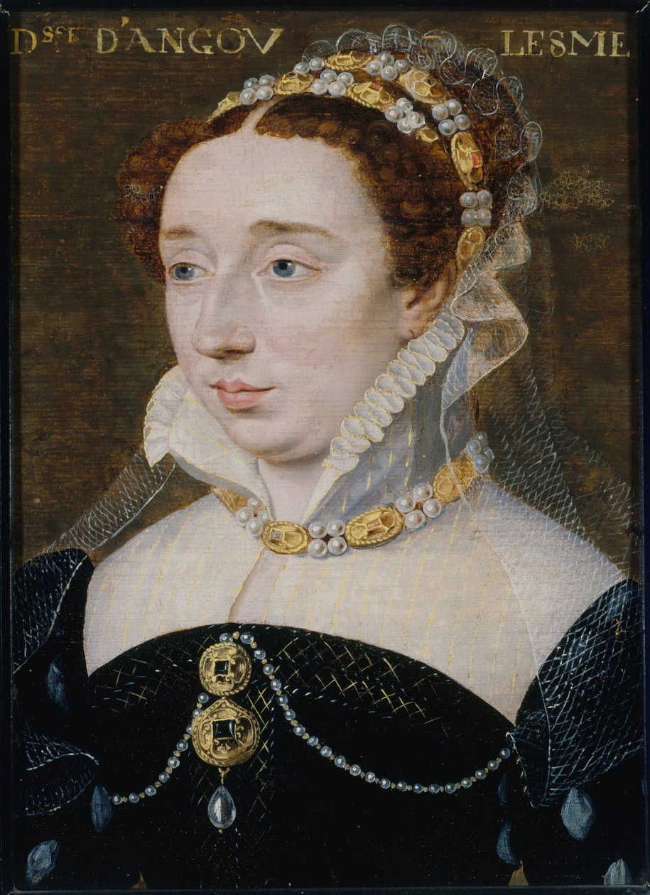 Porträt von Diane de France, Herzogin von Angoulême (1538-1619) von Workshop of François Clouet