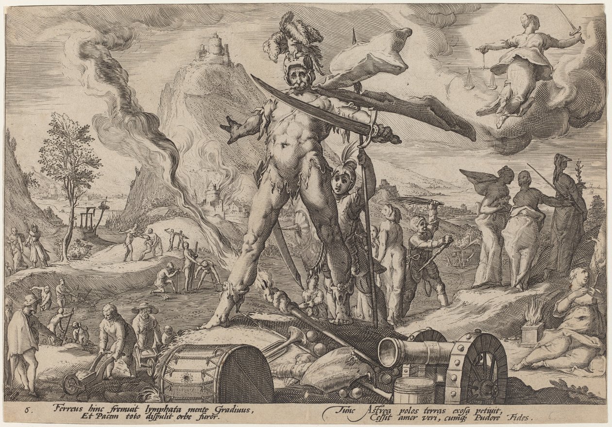 Das Eisenzeitalter von Workshop of Hendrick Goltzius, after Hendrick Goltzius