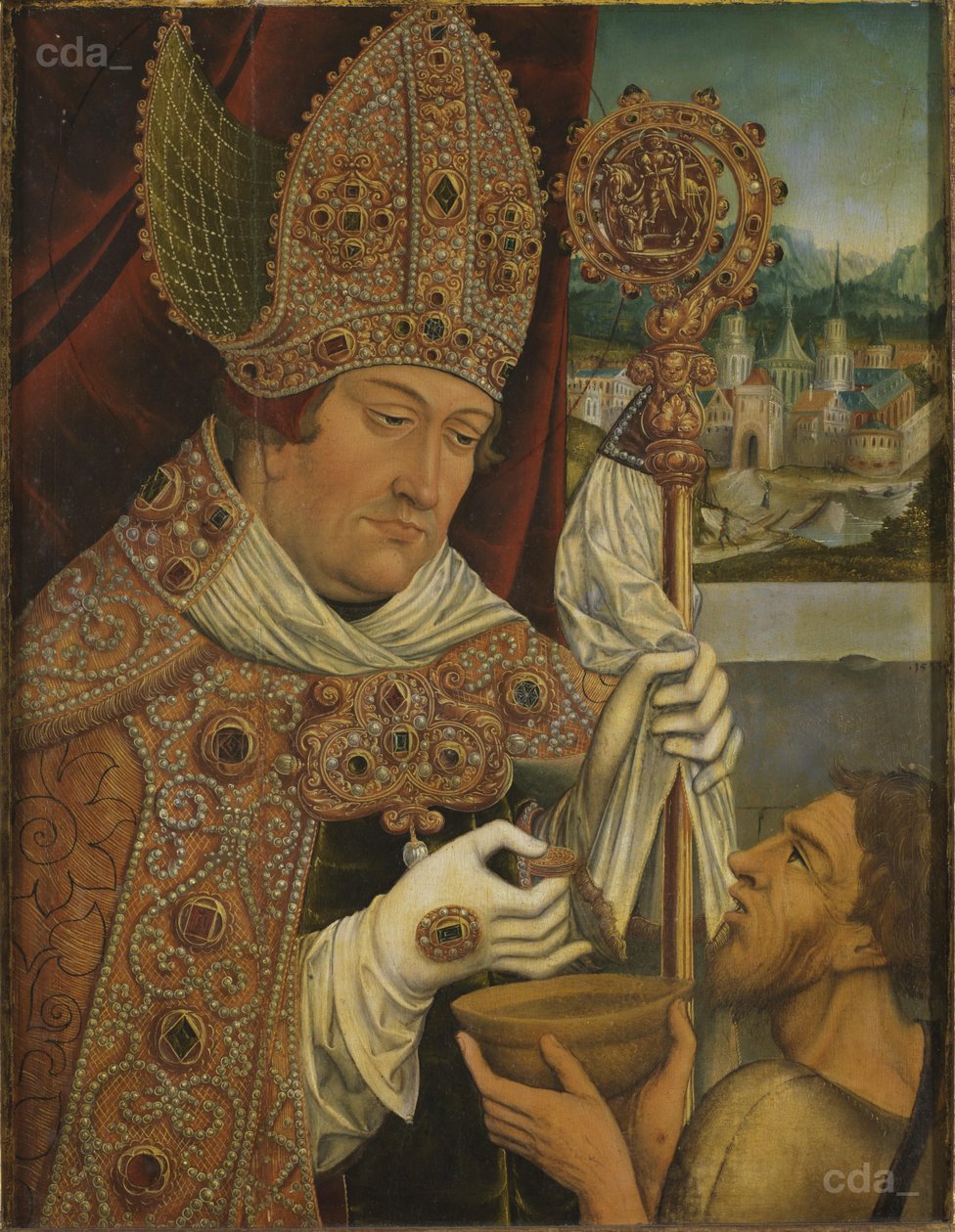 Kardinal Albrecht von Brandenburg als St. Martin von workshop of Lucas Cranach the Elder
