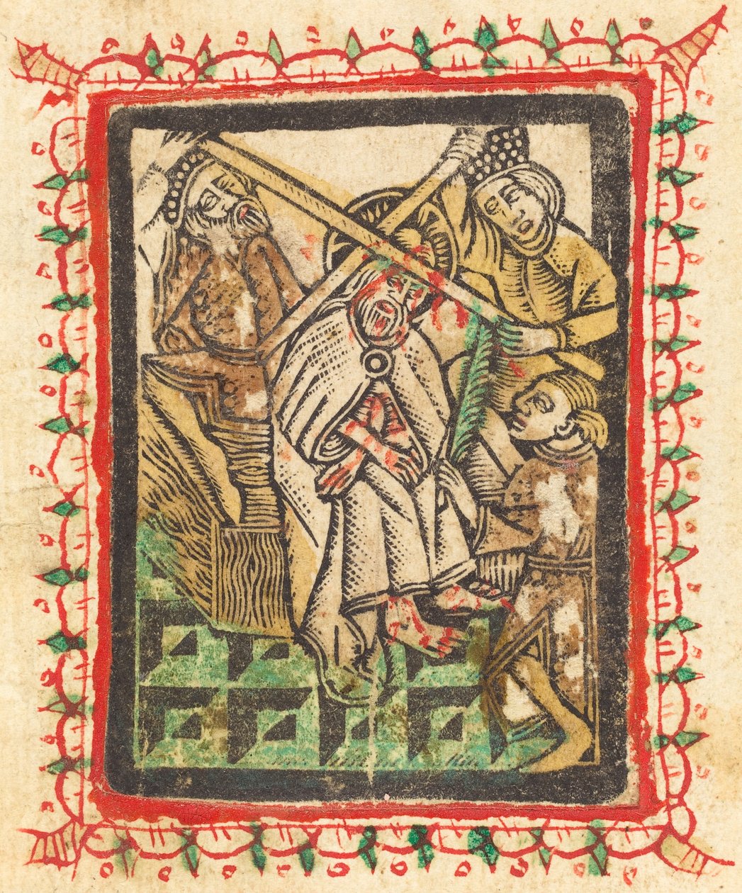 Christus mit der Dornenkrone von Workshop of Master of the Aachen Madonna