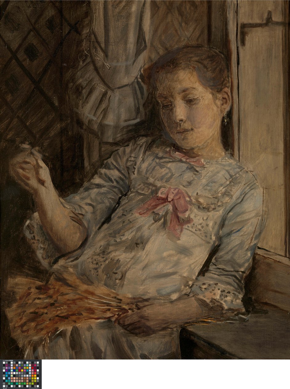 Porträt von Lucy Baldouf, der Stieftochter des Künstlers von Xavier Mellery