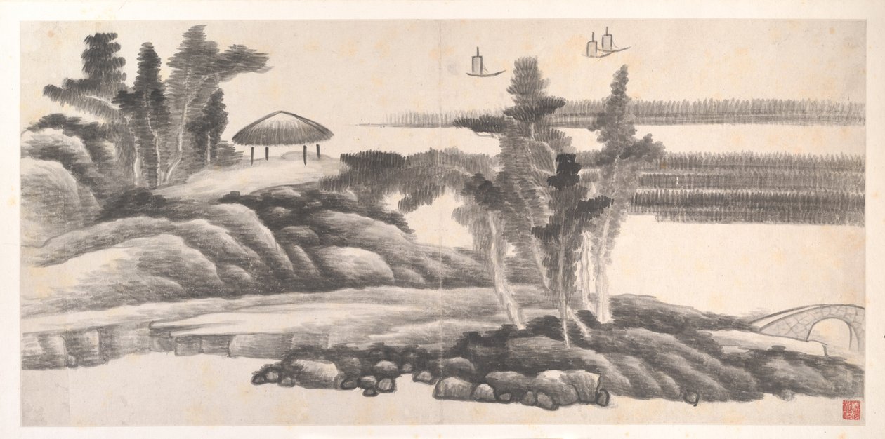 Landschaften der zwölf Monate, ca. 1685 von Xian Gong