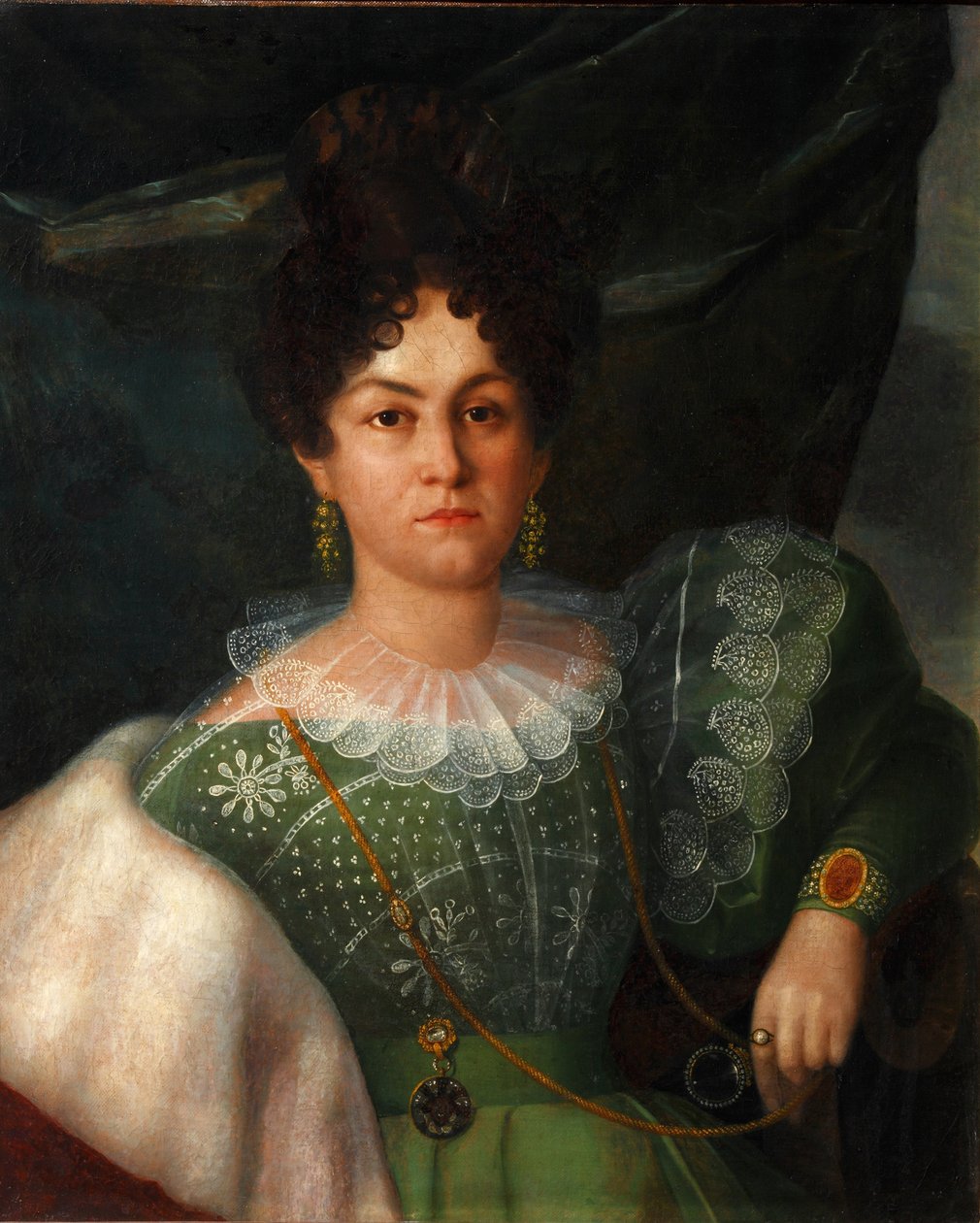 Porträt von Anna Borisovna Bakunina von Yakov Streshnev