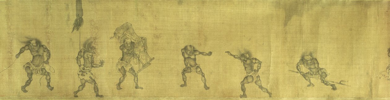 Ein nächtlicher Ausflug des betrunkenen Zhong Kui und seiner Schwester von Yan Geng