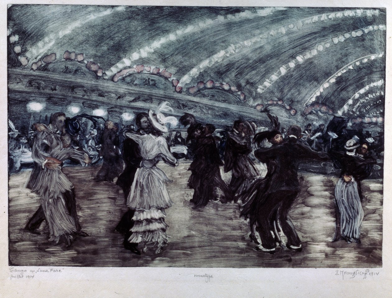 Der Tango im Luna Park von Yelisaveta Sergeyevna Kruglikova