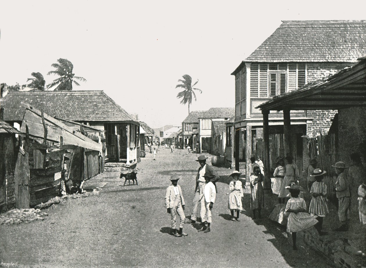Straßenszene in Port Royal, Jamaika, 1895 von York and Son