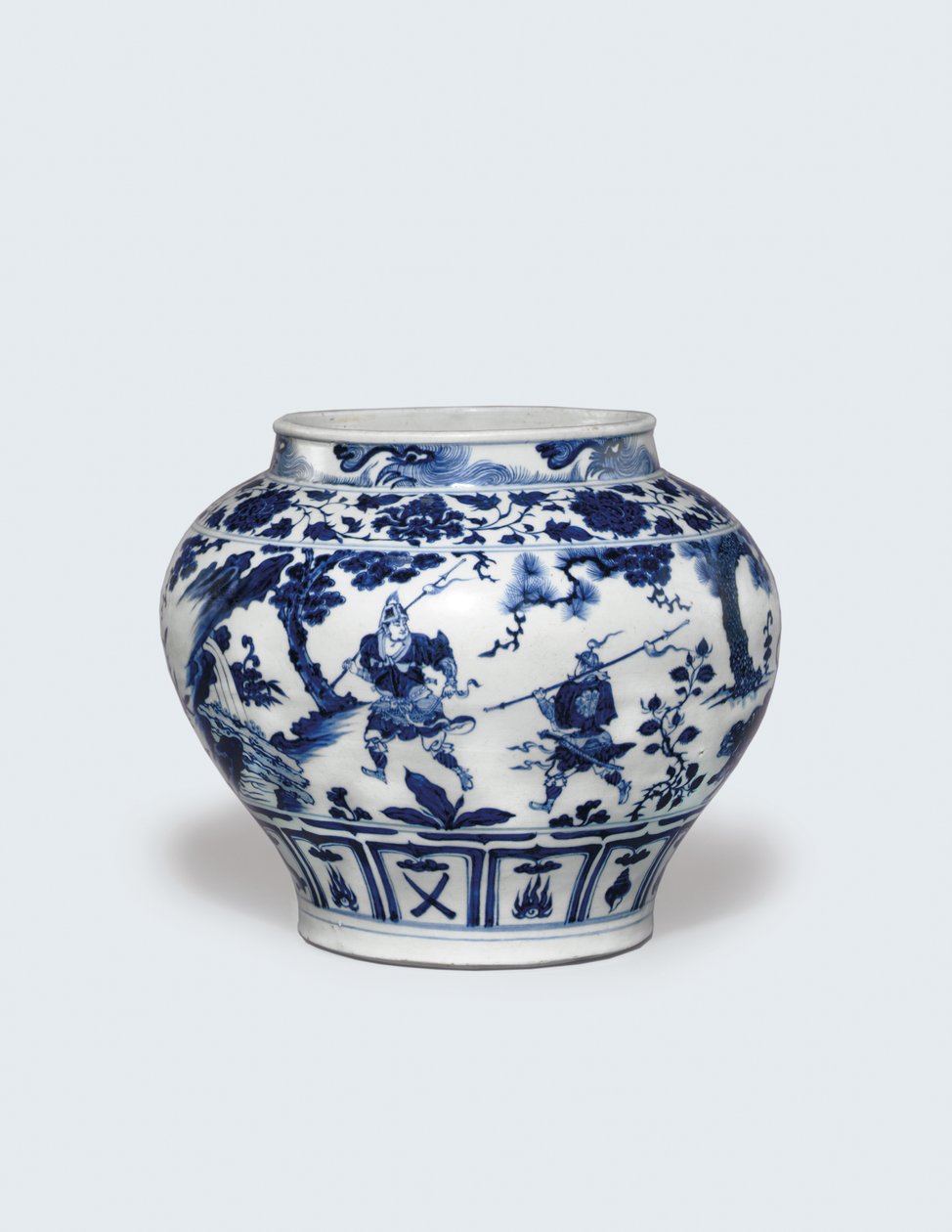 Weißer und blauer Guan, Mitte des 14. Jahrhunderts von Yuan Dynasty Chinese School