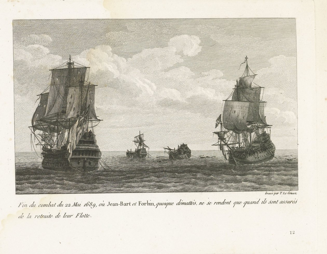 Ende des Kampfes von Jan Bart am 22. Mai 1689 von Yves Marie Le Gouaz