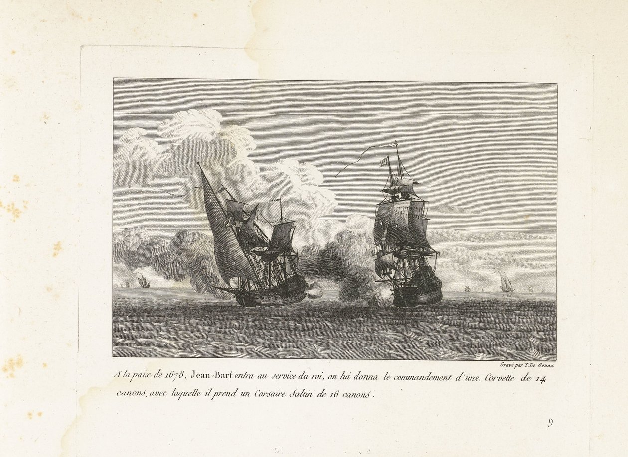 Jan Bart im Dienst des Königs von Frankreich, 1678 von Yves Marie Le Gouaz