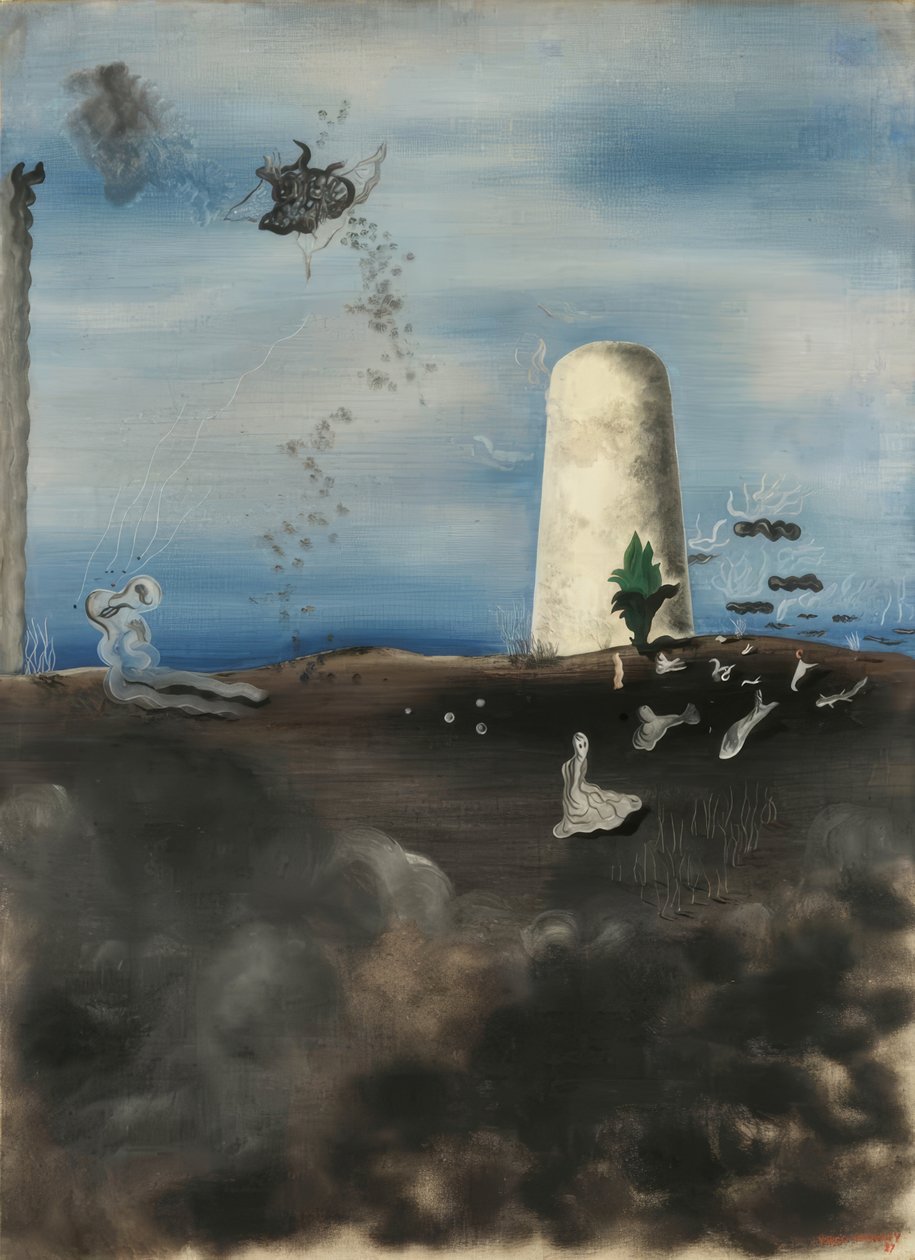 Der Tod beobachtet seine Familie von Yves Tanguy