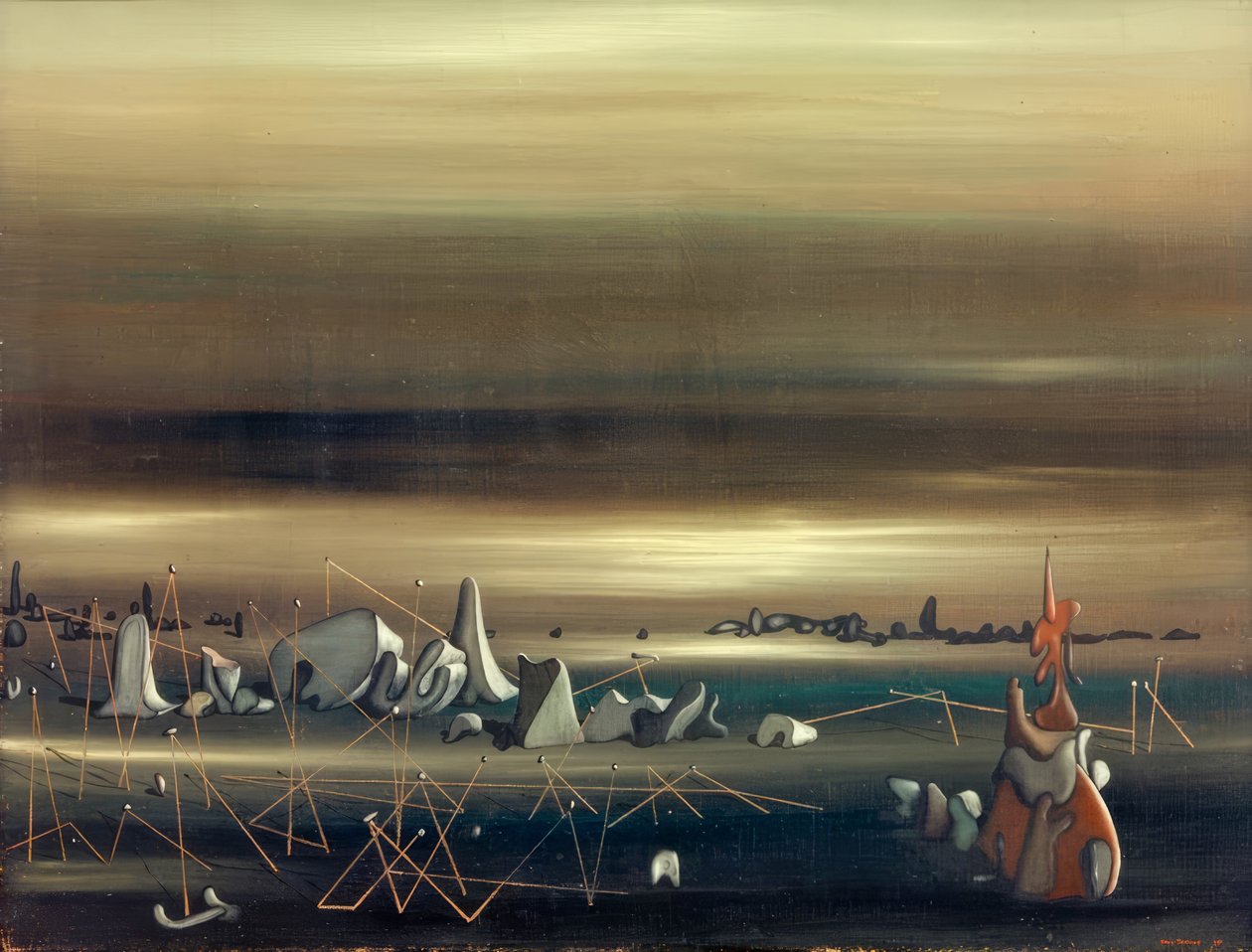 Treffpunkt der Parallelen von Yves Tanguy