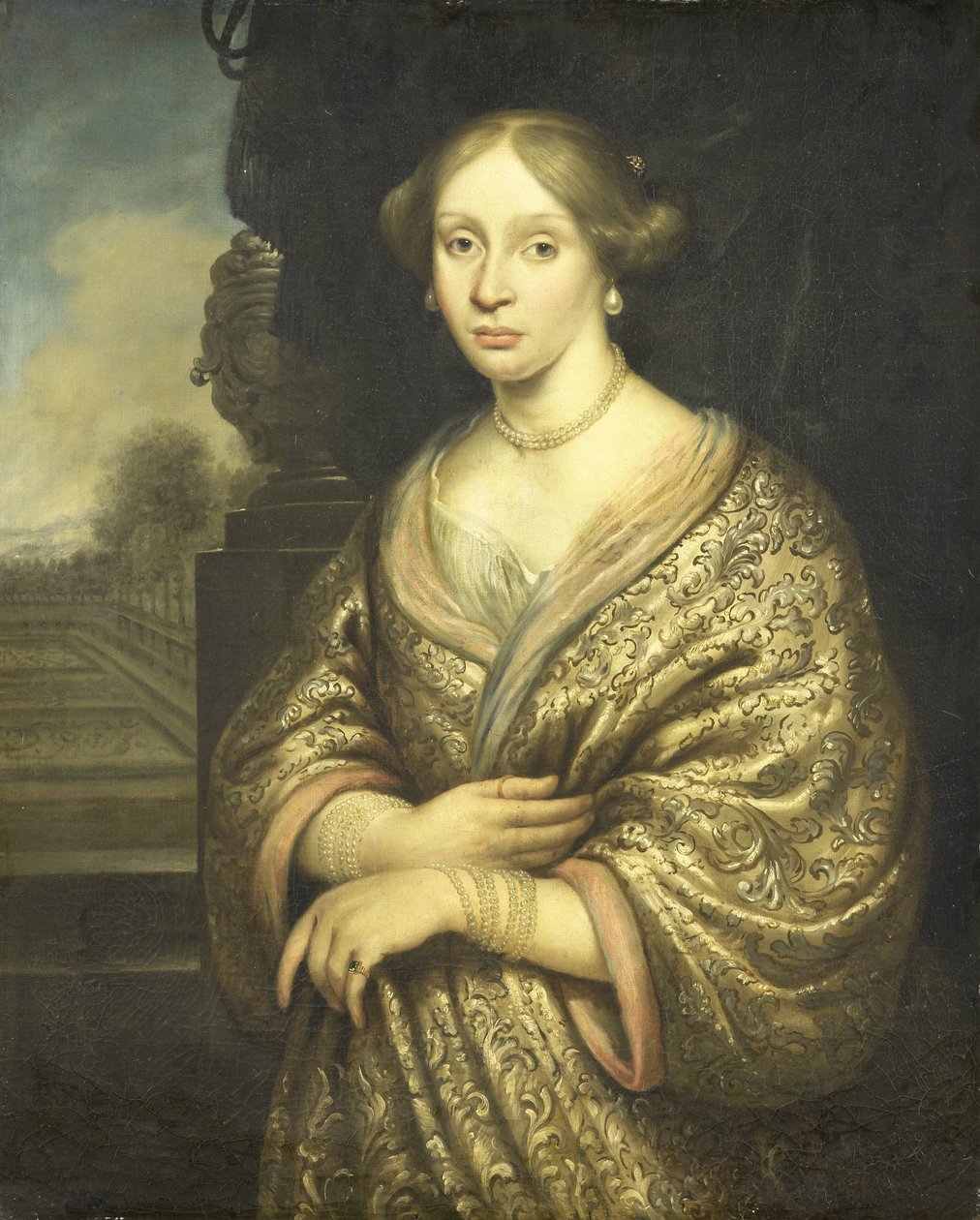 Porträt von Petronella van der Burcht von Zacharias Blyhooft