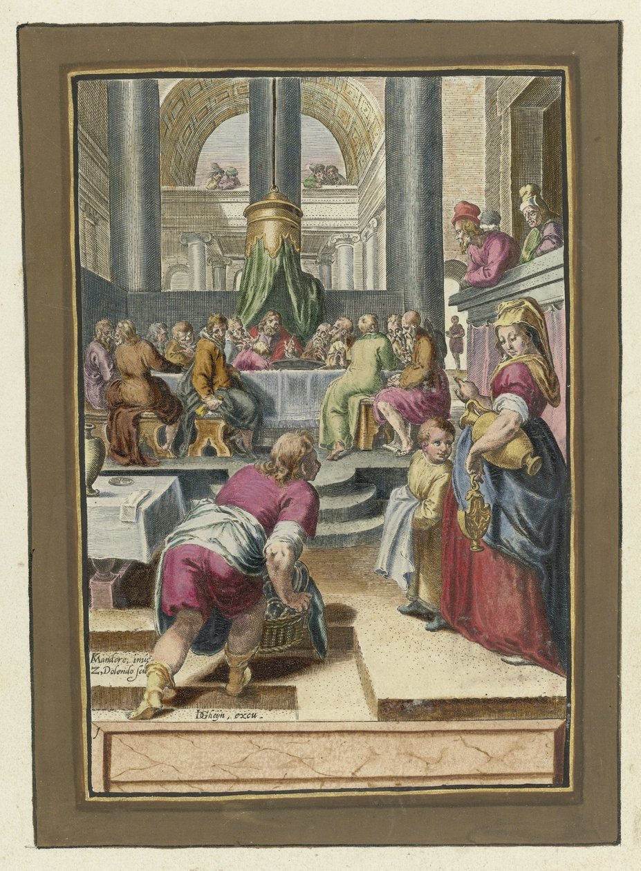 Das letzte Abendmahl von Zacharias Dolendo: Kunstdruck