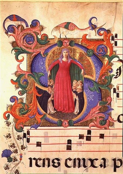 Missale 515 f.169r Madonna Misericordia, 1448-49 von Zanobi di Benedetto Strozzi