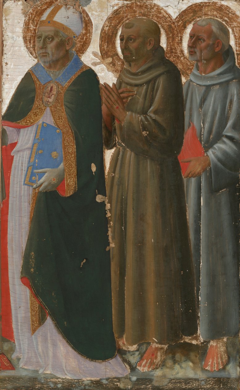 Heilige Zenobius, Franziskus und Antonius von Padua von Zanobi di Benedetto Strozzi