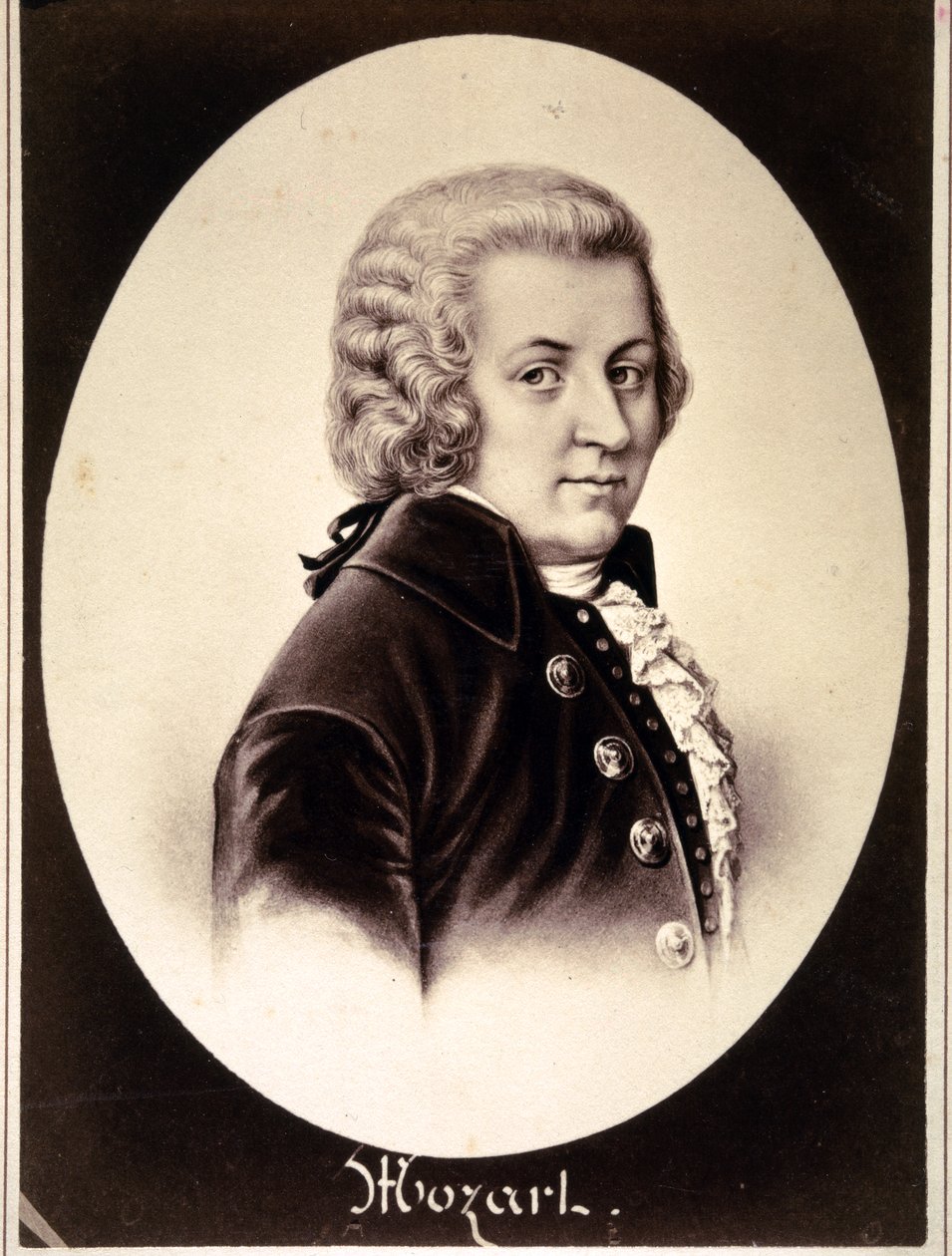 Porträt von Wolfgang Amadeus Mozart (Radierung) von Zephirin Felix Jean Marius Belliard