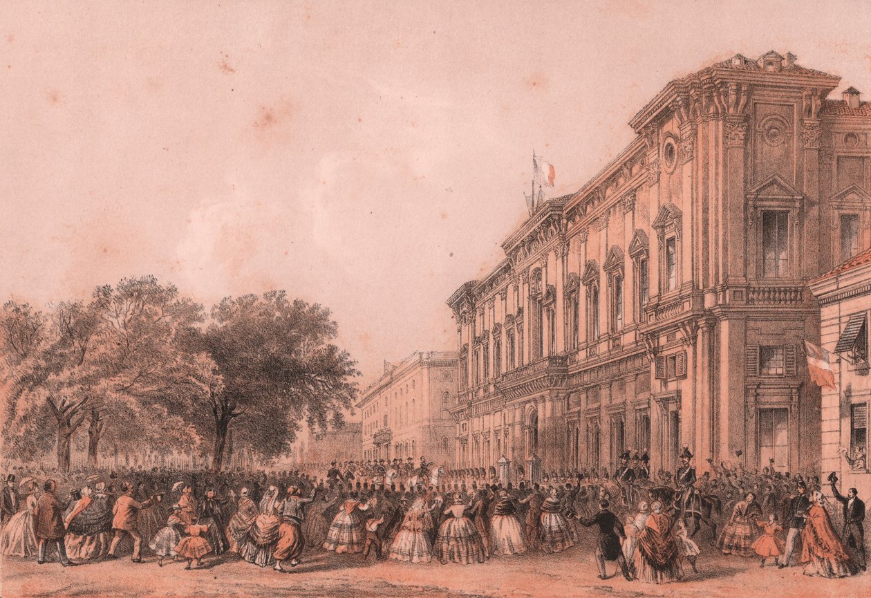 Ankunft von Kaiser Napoleon II. in Alessandria, Piemont von William Walcutt