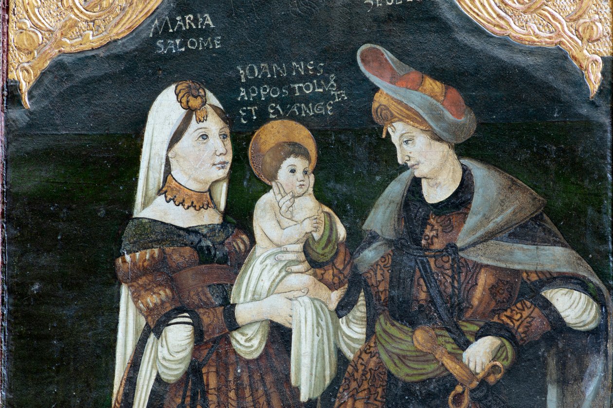 Wehrkirche von Biertan. Die Kirche. Innenraum. Altarbild, Polyptychon von . .