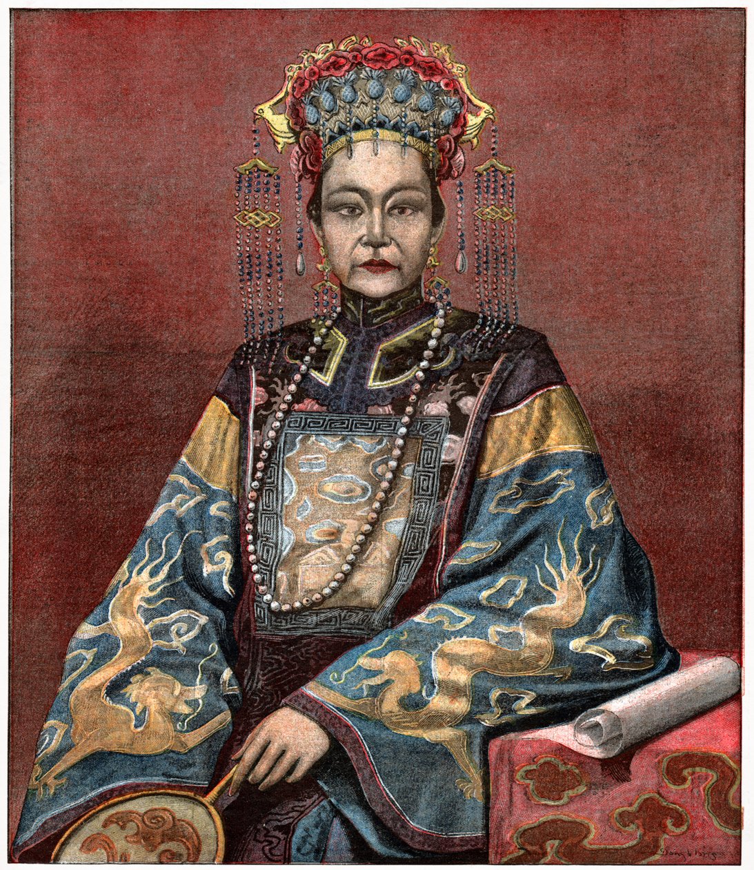 Kaiserinwitwe Cixi von . .