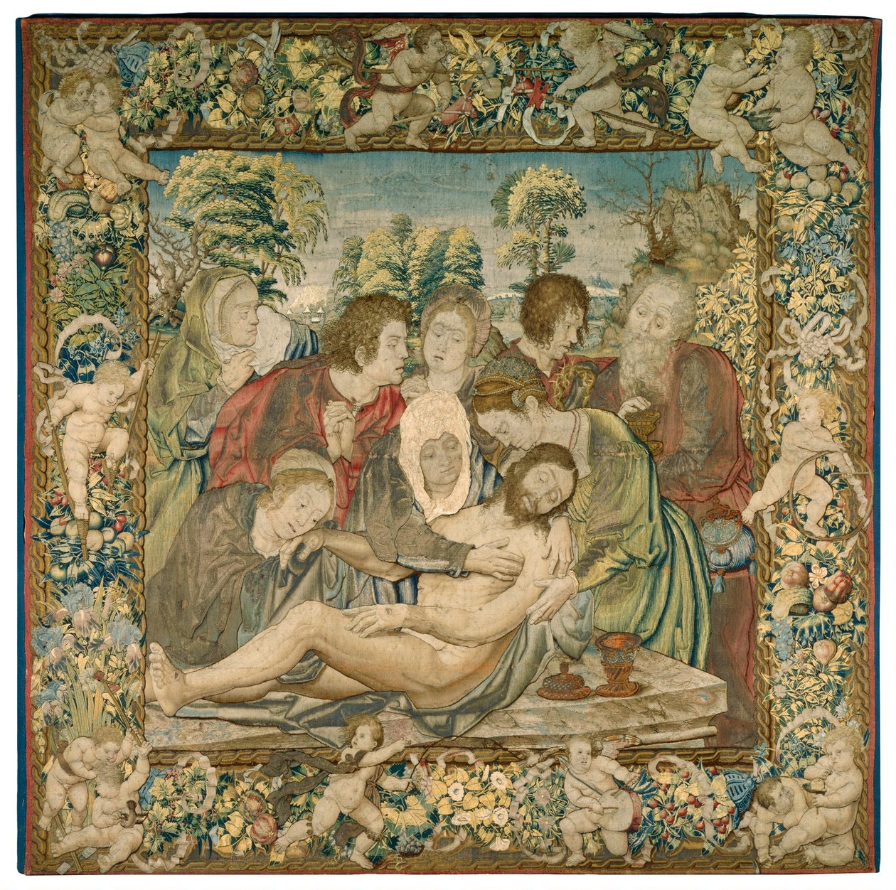 Die Kreuzabnahme von after Bernard van Orley