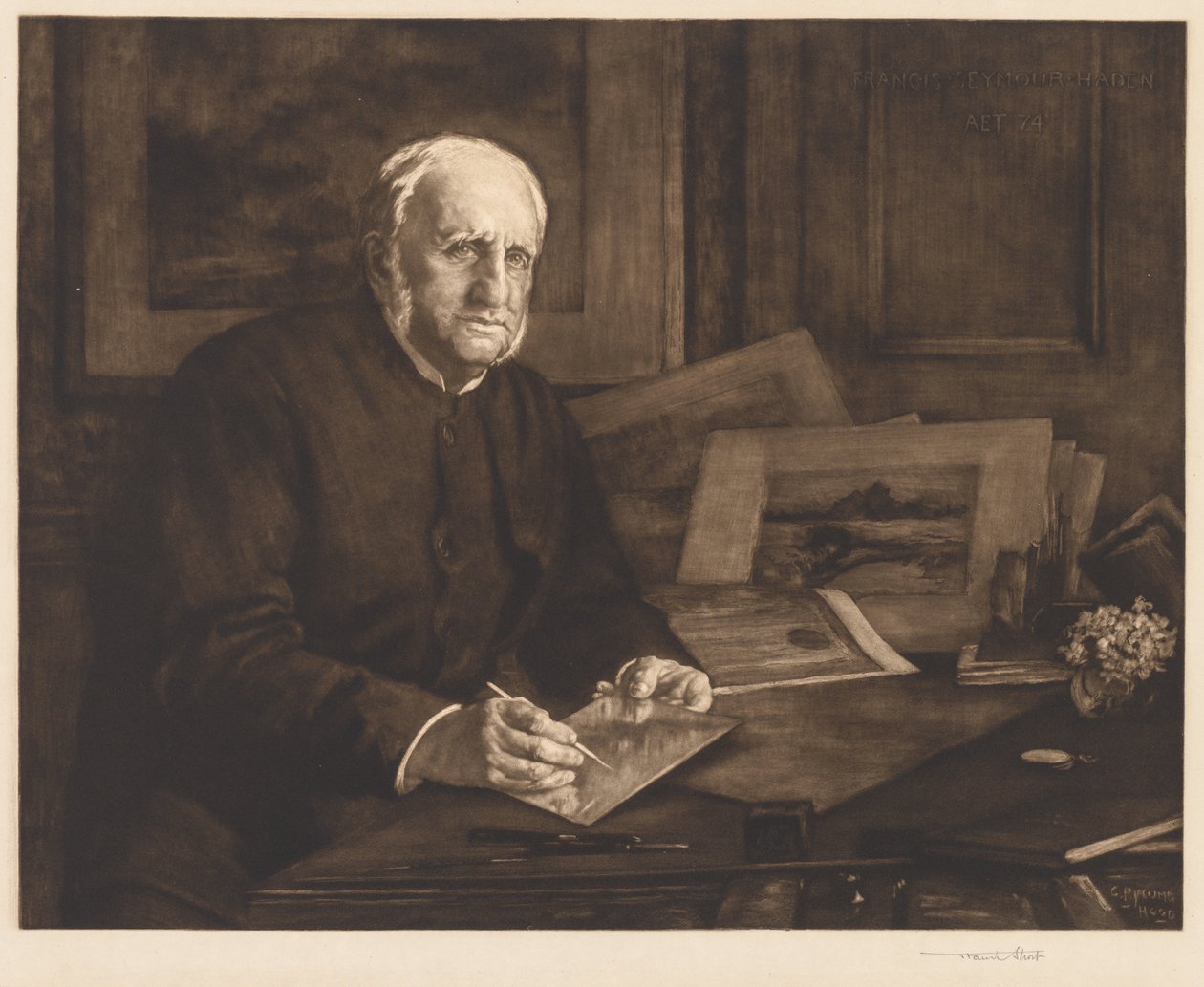 Sir Francis Seymour Haden von after George Percy Jacomb Hood