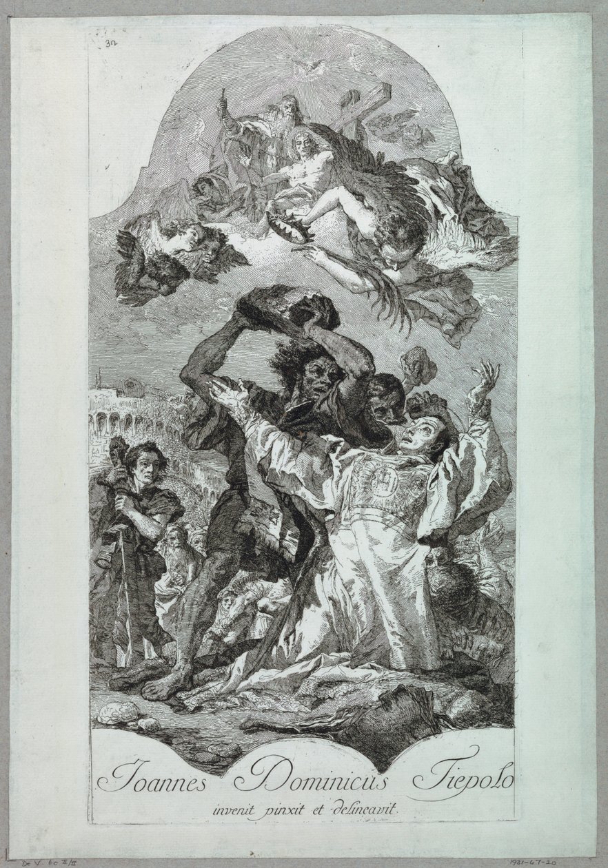 Martyrium des Heiligen Stephanus von after Giovanni Battista Tiepolo