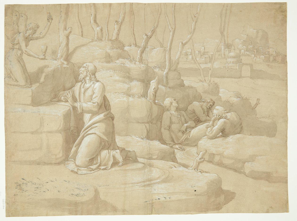 Jesus im Garten Gethsemane von after Jacopo da Empoli