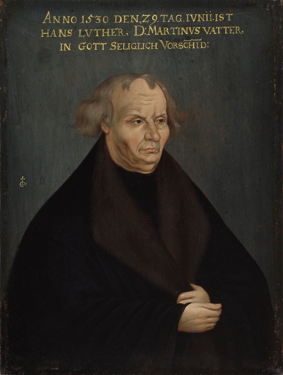 Porträt von Hans Luther, ca. 1700 von after Lucas Cranach the Elder
