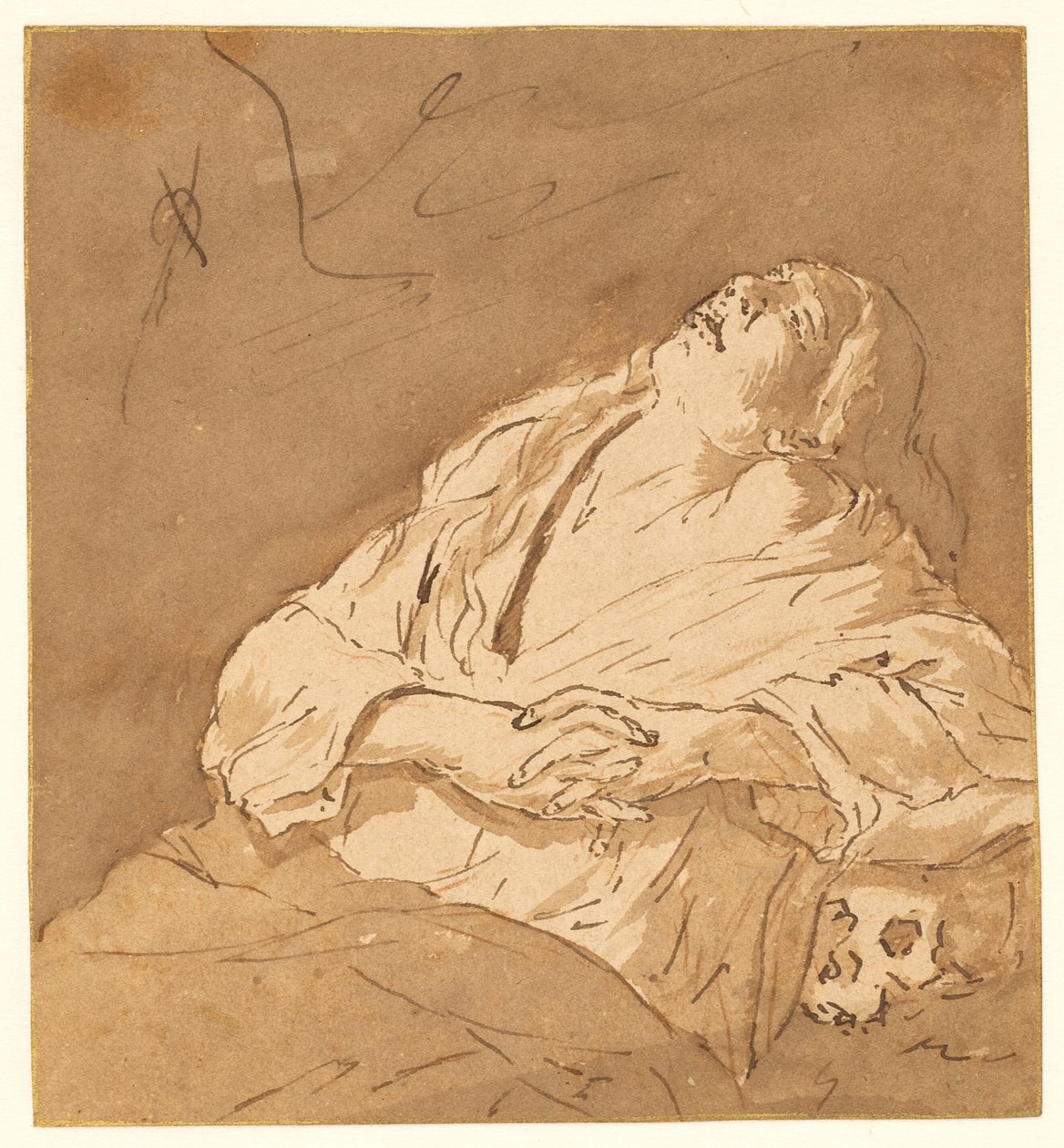 Die heilige Maria Magdalena in Ekstase von after Michelangelo Merisi da Caravaggio