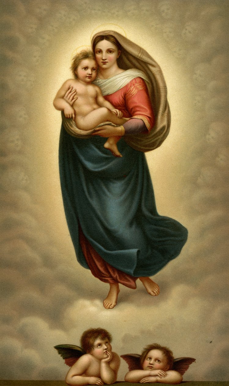 Madonna di San Sisto, Sixtinische Madonna von after Raphael