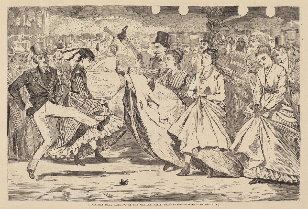 Ein Pariser Ball - Tanzen im Mabille, Paris von after Winslow Homer
