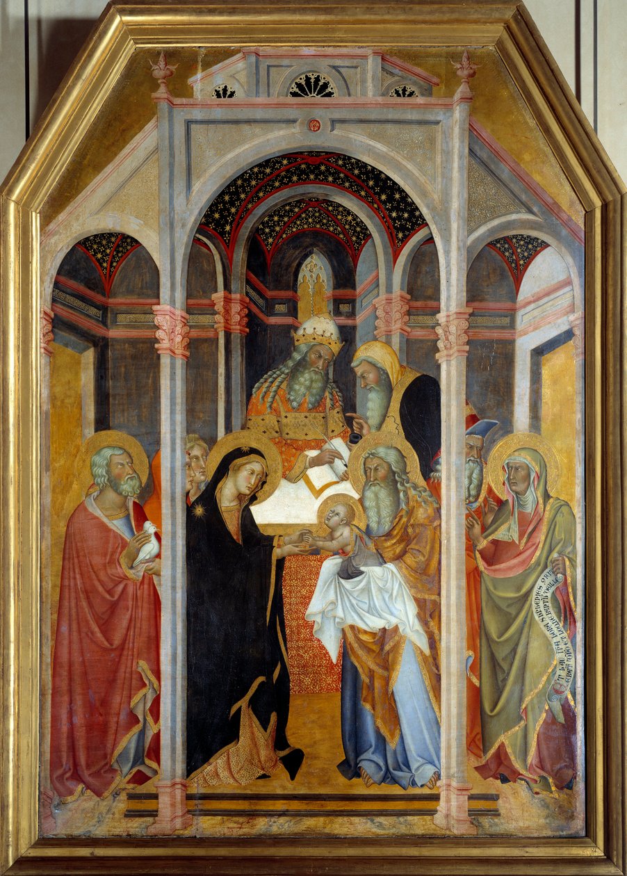 Darstellung im Tempel von also Manfredi de Battilori Bartolo di Fredi