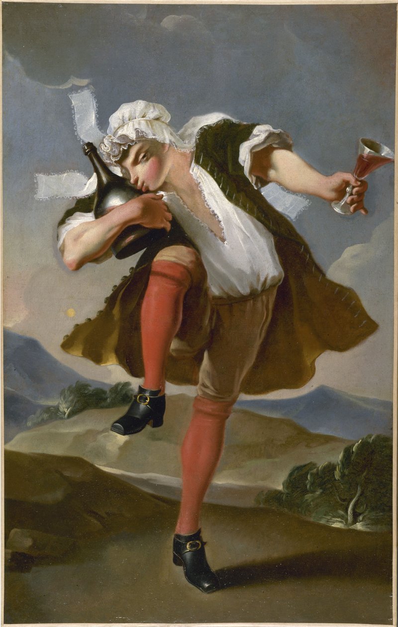 Zur guten Flasche. Weinhändler-Schild, Paris von anonymous 