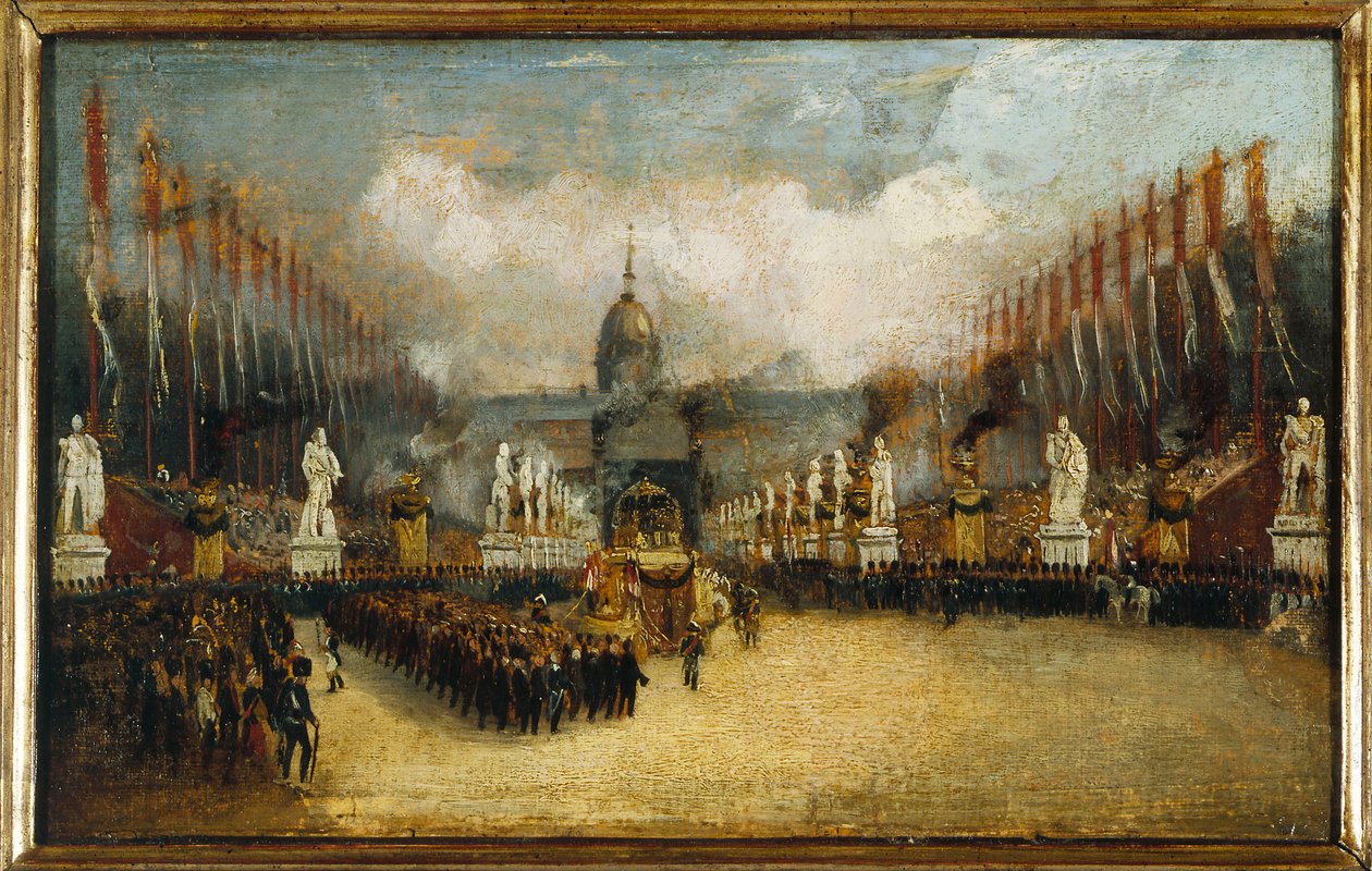 Ankunft der Asche Napoleons auf der Esplanade des Invalides, am 15. Dezember 1840 von anonymous 