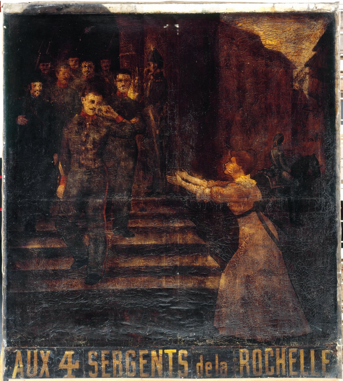 Zu den vier Sergeanten von La Rochelle (II). Wirtshausschild. 3, Boulevard Beaumarchais, 11. Arrondissement, Paris von anonymous 