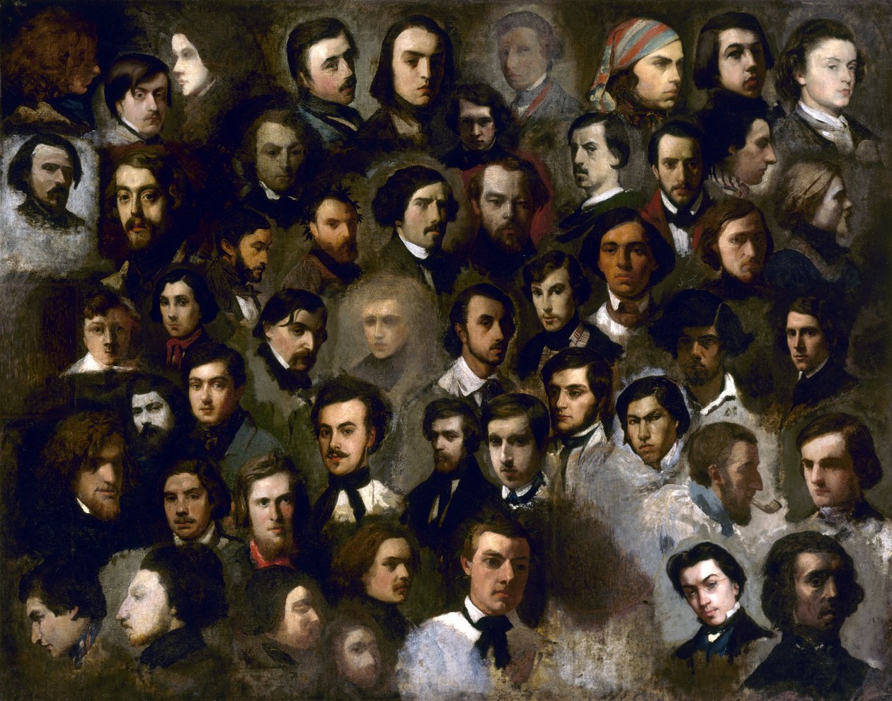 Porträts der Schüler des Ateliers Paul Delaroche von anonymous 