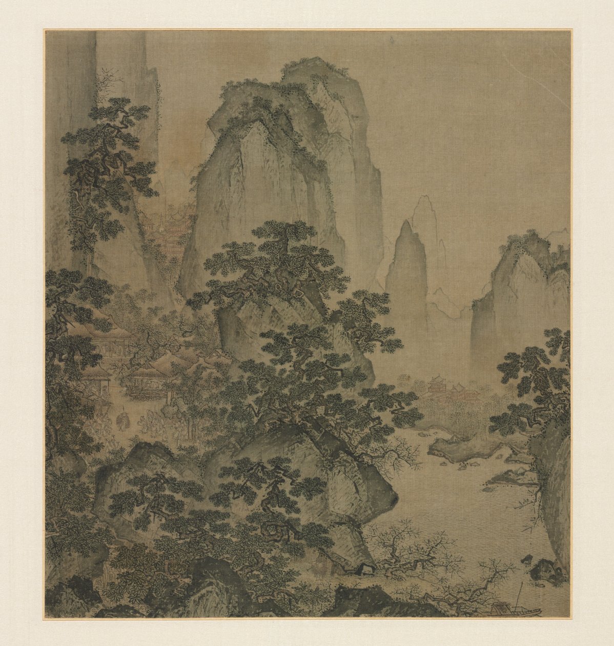 Der Hafen des Pfirsichblütenquells von attributed to Shi Rui