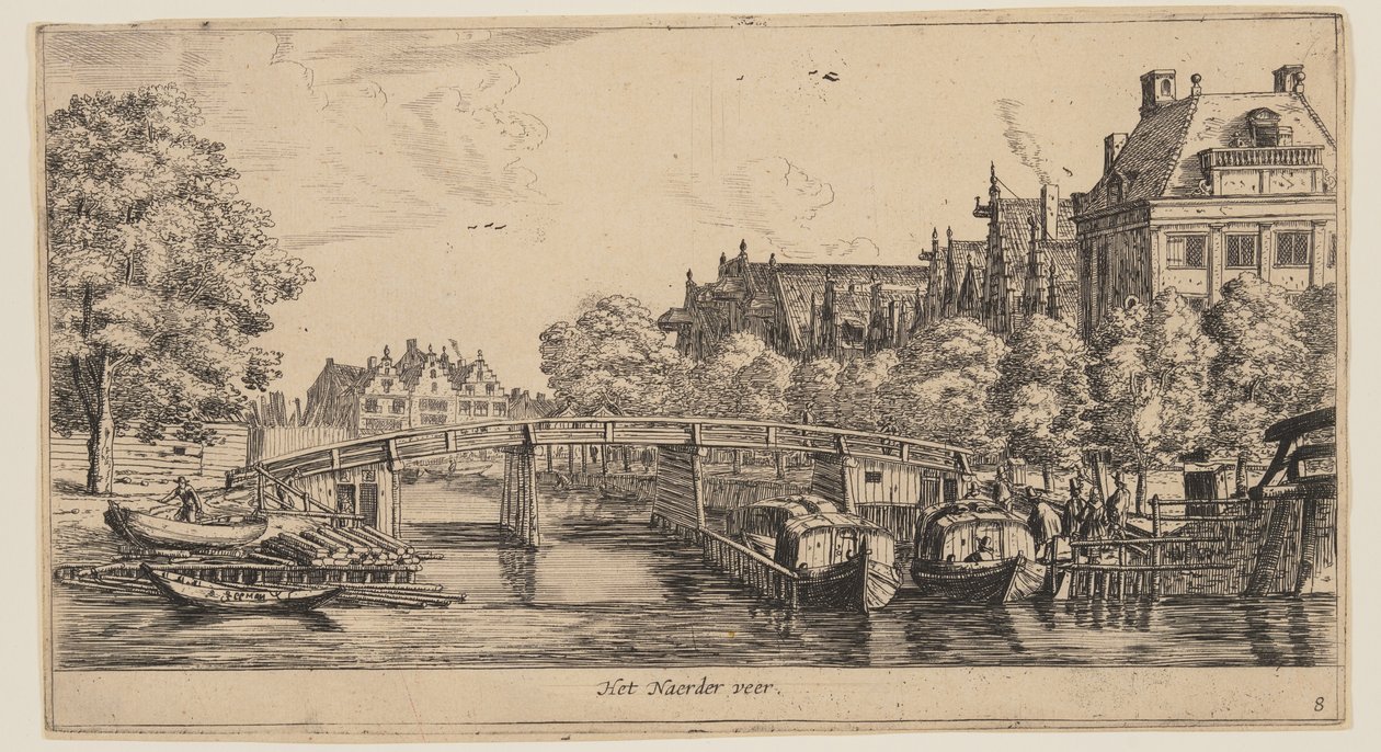 Het Naeder veer, aus Ansichten von Amsterdam von called Zeeman Reinier Nooms