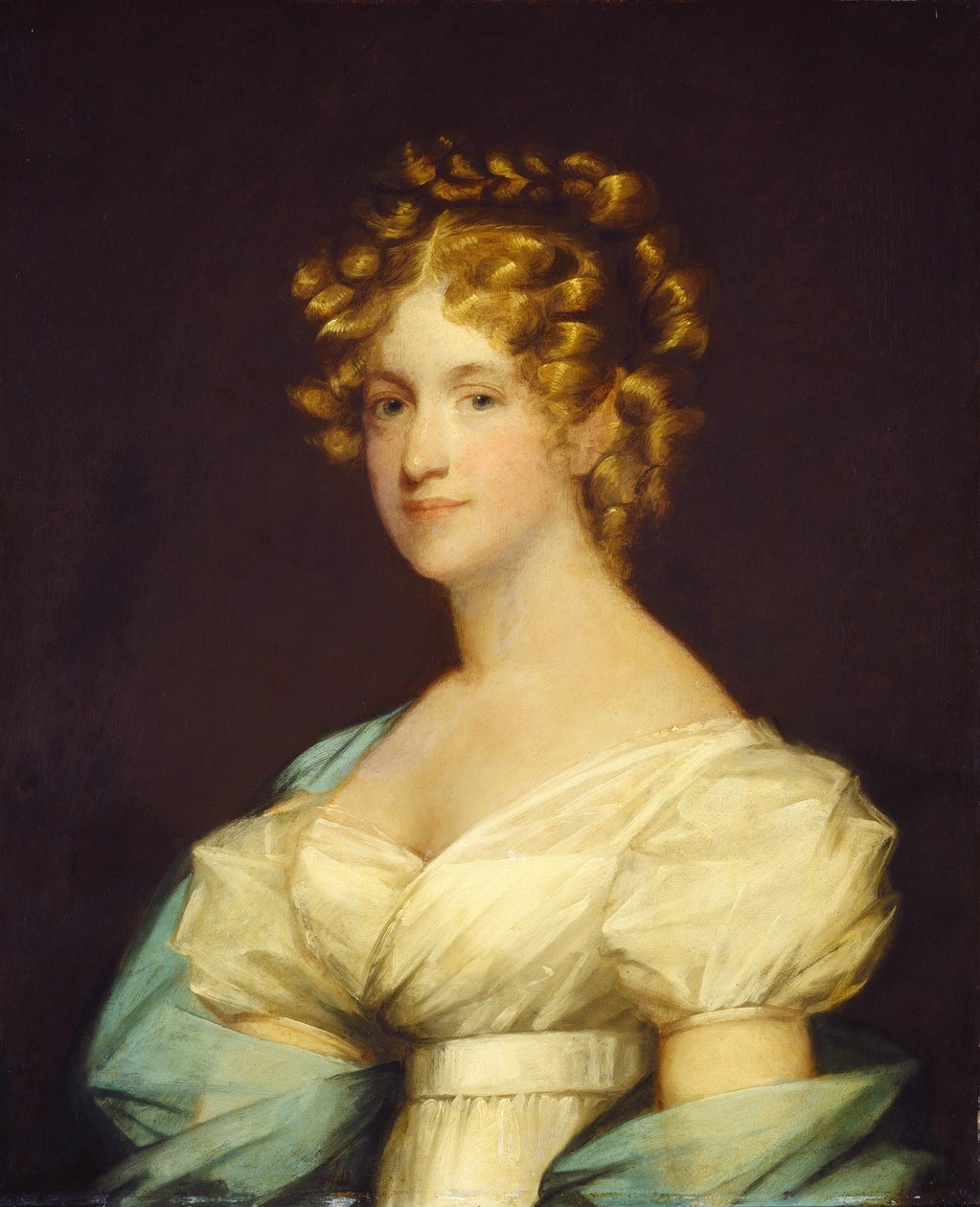 Charlotte Morton Dexter (Mrs. Andrew Dexter) von completed by an unknown artist Gilbert Stuart