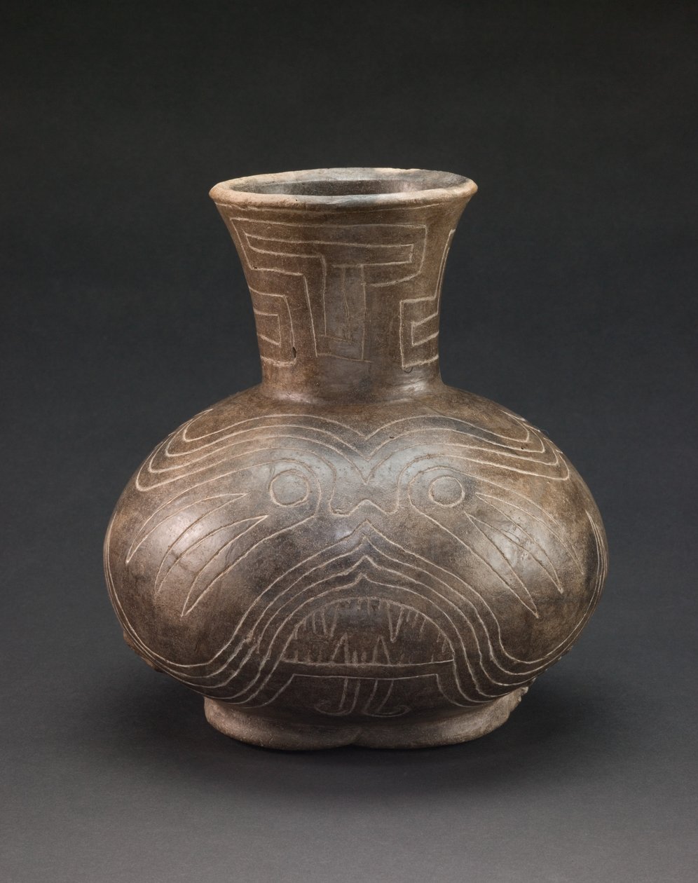 Gefäß mit eingravierten Motiven, ca. 1400-1600 von culture Mississippian