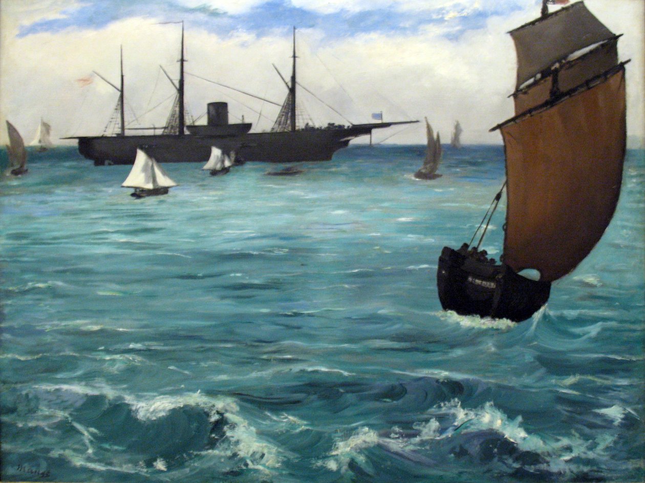 Die Kearsarge bei Boulogne von Édouard Manet